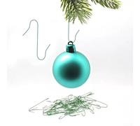 Lot de 100 crochets métalliques en forme de S pour décorations de sapin de Noël, boules de Noël et décorations de vacances, adaptés pour une utilisation toute l'année (doré)