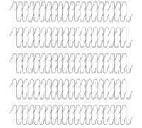 Lot de 100 crochets métalliques en forme de S pour décorations de sapin de Noël, boules de Noël et décorations de vacances, adaptés pour une utilisation toute l'année (vert)