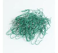 Lot de 100 crochets pour décoration de sapin de Noël, conçus pour accrocher facilement des boules et autres objets décoratifs année après année (vert)