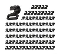 Lot de 100 crochets pour poteaux de tente, clips en plastique solides pour auvents, camping et jardin, légers et fonctionnels (12 mm)