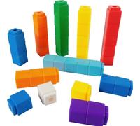 Lot de 100 cubes de comptage de mathématiques,blocs de chiffres éducatifs,jouets de classe,matériel d'apprentissage de la maternelle,fournitures scolaires à la maison,lot de 100