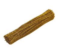 Lot de 100 cure-pipes créatifs colorés - Accessoires de bricolage pour projets de bricolage, idées d'artisanat (doré, taille unique)