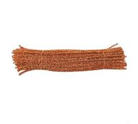 Lot de 100 cure-pipes scintillants pour les vacances et les enfants - Tiges en polyester chenille - Diamètre : 3 mm - 45 mm - Longueur : 30 cm - Outils de bricolage créatifs (orange)