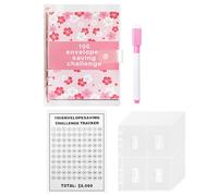 Lot de 100 Day Challenge Money Saving Binder, 100 Enveloppes Money Saving Challenge, Cash Filling Portefeuille Livre
