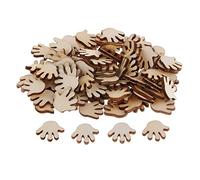 Lot de 100 découpes en bois en forme de main pour décoration, scrapbooking, travaux manuels