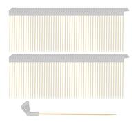 Lot de 100 -dents de golf pour apéritifs - Bâtonnets en bois de 14 cm de long avec motif de golf, 100 g de poids - Matériau en bois - Brochettes à cocktail - Décoration parfaite - Expérience de