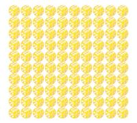 Lot de 100 dés ronds à six faces en acrylique de couleurs assorties 12 mm avec chiffres pour enfants