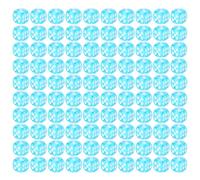 Lot de 100 dés ronds de 12 mm de couleurs assorties avec chiffres pour enfants, en acrylique, 6 faces, jeu de dés éducatifs multicolores