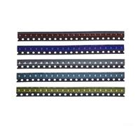 Lot de 100 diodes LED 0603 pour SMD Assortiment Kit Rouge Blanc Vert Bleu Jaune Composants électroniques pour projets de bricolage Réparation de circuit