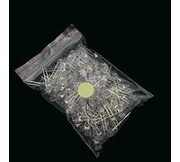 Lot de 100 diodes LED 3 mm Blanc Vert Rouge Bleu Jaune Orange Rose Violet Blanc chaud Tête ronde Diode électroluminescente DIY (100 pièces blanc-orange)