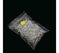 Lot de 100 diodes LED 3 mm Blanc Vert Rouge Bleu Jaune Orange Rose Violet Blanc chaud Tête ronde Diode électroluminescente DIY (100 pièces blanc-jaune)