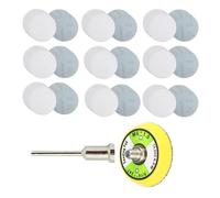 Lot de 100 disques abrasifs pour ponçage humide et sec, diamètre 50 mm, grain 80#~1200# avec support auto-agrippant, kit de disques abrasifs tige 3 mm (#120 - 100 pièces)