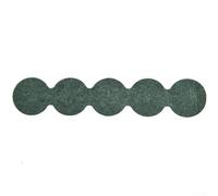 Lot de 100 disques isolants pour joint en papier, vert, 17 mm, extérieur pour batterie, protection contre les courts-circuits, épaisseur 0,24 mm (E)
