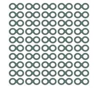 Lot de 100 disques isolants pour joint en papier, vert, 17 mm, extérieur pour batterie, protection contre les courts-circuits, épaisseur 0,24 mm (H)