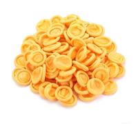 Lot de 100 doigtiers jetables pour maintenir l'hygiène lors de la manipulation de la microélectronique et du tatouage (jaune)