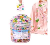 Lot de 100 dosettes de détergent à lessive parfumées, savon à lessive parfumé avec design anti-taches, dosettes de nettoyage pour tissu avec fonction d'élimination des odeurs, accessoire de drap de