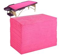 Lot de 100 draps de lit de massage jetables, 180 x 80 cm, housses douces non tissées pour spa, beauté, esthéticienne, thérapie, hôtel