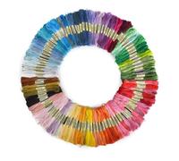 Lot de 100 Echevettes de Fils Multicolores Pour Broderie Point de Croix Tricotage Bracelets Brésiliens