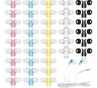 Lot de 100 écouteurs filaires en vrac pour enfants, étudiants, adolescents, maternelle, enfants, adultes, multicolore