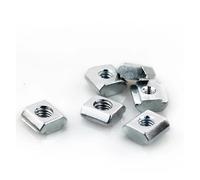 Lot de 100 écrous en T coulissants carrés, série 20, M3, M4, M5, M6, for fixations de profilés en aluminium 2020(20 series - M6)