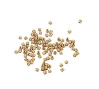 Lot de 100 écrous filetés en laiton M2 5 auto-clinquants avec filetage moleté, adaptés pour la fixation de matériaux thermoplastiques et l'utilisation électronique (M2,5 x 5 x 3,5)