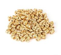 Lot de 100 écrous hexagonaux M2 auto-serrants en laiton avec filetage interne, moletés pour matériel, insert thermofusible pour thermoplastiques, compatibles avec (M2 x 3 x 3,2)