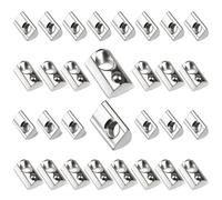 Lot de 100 écrous M6 avec rainure à bille 8 T - Série 30 avec barre de centrage M6 - Profilé en aluminium 30 x 30 mm - Écrou coulissant avec bille à ressort - Pour profilé en aluminium C - Imprimante