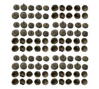 Lot de 100 écrous multi-usages uniques faits à la main pour bijoux et ornements, couronne, accessoires de décoration de festival