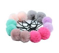 Lot de 100 élastiques à cheveux en caoutchouc doux (Q)
