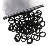 Lot de 100 élastiques à cheveux en nylon doux sans danger pour queue de cheval - Accessoires pour cheveux pour petites filles - Nombreux choix de couleurs