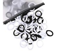 Lot de 100 élastiques à cheveux en nylon doux sans danger pour queue de cheval - Accessoires pour cheveux pour petites filles - Nombreux choix de couleurs