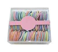 Lot de 100 élastiques à cheveux extensibles pour filles