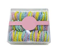 Lot de 100 élastiques à cheveux extensibles pour filles
