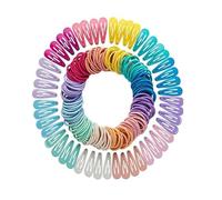 Lot de 100 élastiques à cheveux pour filles et élastiques pour cheveux fins et longs, durables et robustes, pour enfants, dans une boîte de rangement pratique, dans de nombreuses couleurs