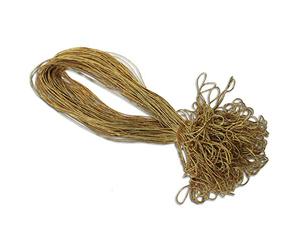 Lot de 100 élastiques pour bijoux - Doré métallique - Pour cartes d'invitation avec feuille d'insertion - Pour cartes pliantes A6 B6 - Format long - Carré - A5 - Avec jolie boucle