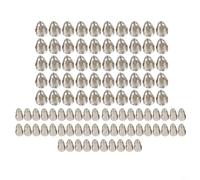 Lot de 100 électrodes plasma en métal et buses pour lampe torche P80 avec insert en hafnium et protection en cuivre en oxyde de zirconium chromé (1,3 mm)