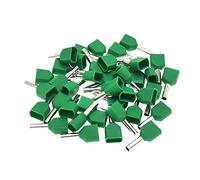 Lot de 100 embouts de câble doublés - Vert - 2 x 6 mm²