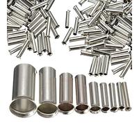 Lot de 100 embouts de câble non isolés en 0,5/0,75/1/1,5/2,5/4/6/10/16/25/35 ou en 50 mm² (35 mm²)