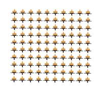 Lot de 100 émetteurs de goutte-à-goutte compensateurs de 2 L, goutteurs d'irrigation de jardin amovibles, buse d'égouttement à compensation de pression pour tuyau 4/7, émetteurs
