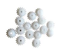 Lot de 100 engrenages coniques en plastique S162A, 0,5 m, accessoires de bricolage, pignons coniques 16 dents, diamètre 11,4 mm, ouverture 1,9 mm