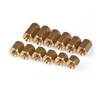 Lot de 100 entretoises hexagonales en laiton, filetage 3 mm, M3, vis d'espacement femelle vers femelle, pilier à double passage M3 x 4/5/6/8/10/12/15/20/25/30 mm(25mm)