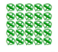 Lot de 100 entretoises pour système de nivellement de carrelage - Clips et cales pour une utilisation au sol et au mur pour soutenir les surfaces plates et les espaces appropriés (vert, 2,5 mm)