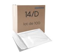 Lot de 100 enveloppe a bulles pour expedition D/4 20 x 27,5cm dimensions interieur 180 x 265 mm blanche pochettes matelassées - Visiodirect