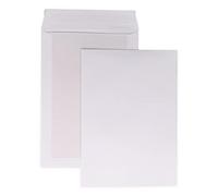 Lot de 100 enveloppe BLANCHE, pochette DOS CARTON rigide C4 229 X 324 poche, sac rigide pour envoi sans plier. Enveloppe cartonnée au verso- Fermeture par bande adhésive