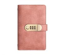 Lot de 100 enveloppes avec verrou à mot de passe, organiseur de carnet de notes protégé par mot de passe, carnet de défi d'épargne, planificateur budgétaire pour homme et femme (rose, 1 pièce)