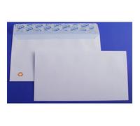 Lot de 100 Enveloppes blanches DL auto-adhésives (SF) - GPV - 110 x 220 mm - Blanc - Mixte
