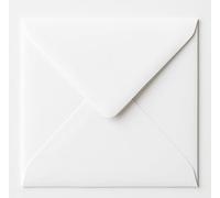 Lot de 100 enveloppes blanches gommées pour cartes de vœux, anniversaire, Noël, bureau/entreprise, invitations de mariage, disques et utilisation quotidienne 165 x 165 mm