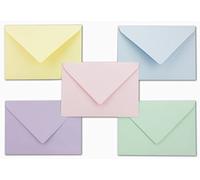 Lot de 100 enveloppes colorées Format C6 env. 11,4 x 16,2 cm