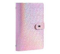 Lot de 100 enveloppes comprenant un carnet d'épargne et un classeur de 50 pages recto-verso, un classeur de défi de 100 enveloppes et un livre de défis d'épargne (rose)