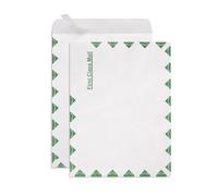 Lot de 100 enveloppes de courrier Tyvek de première classe - 25,4 x 33 cm - Auto-adhésives - 25,4 x 33 cm - Matériau ultra résistant aux déchirures pour envoi sécurisé - Rabat autocollant solide - 100
